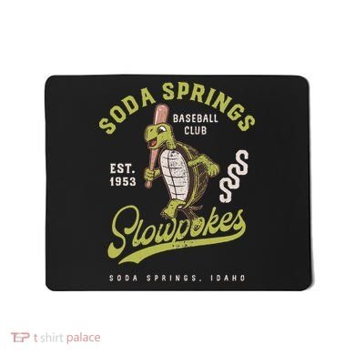 Soda Springs Slowpokes Retro Minor League Baseball Team Mousepad