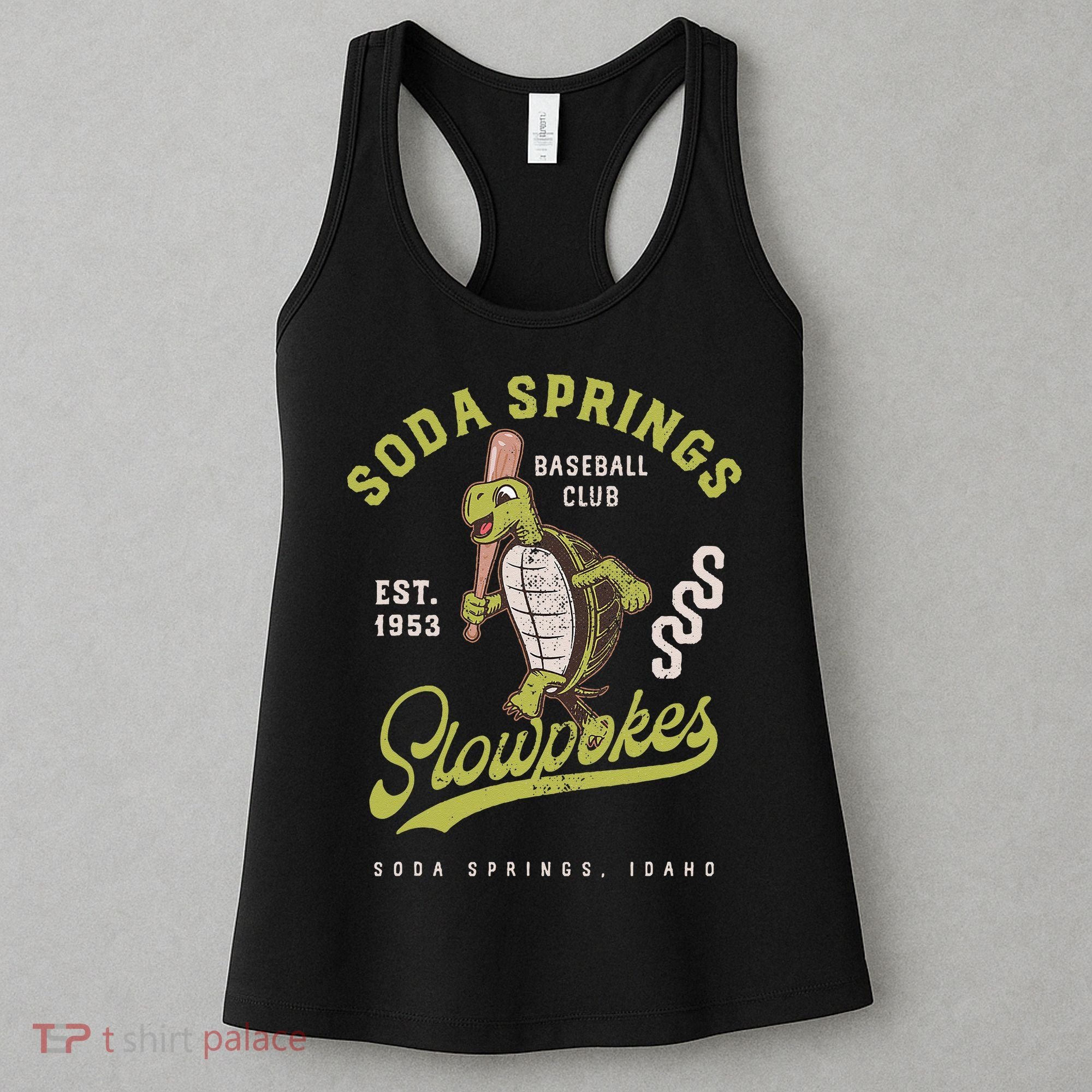 Soda Springs Slowpokes Retro Minor League Baseball Team Women's Tank Top