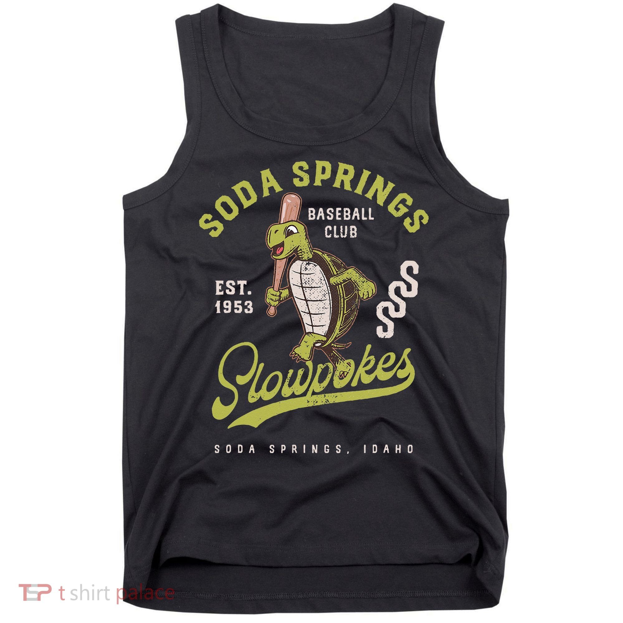 Soda Springs Slowpokes Retro Minor League Baseball Team Tank Top