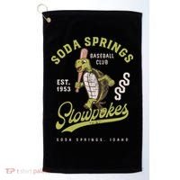 Soda Springs Slowpokes Retro Minor League Baseball Team Golf Towel thumb 0