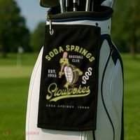 Soda Springs Slowpokes Retro Minor League Baseball Team Golf Towel thumb 2