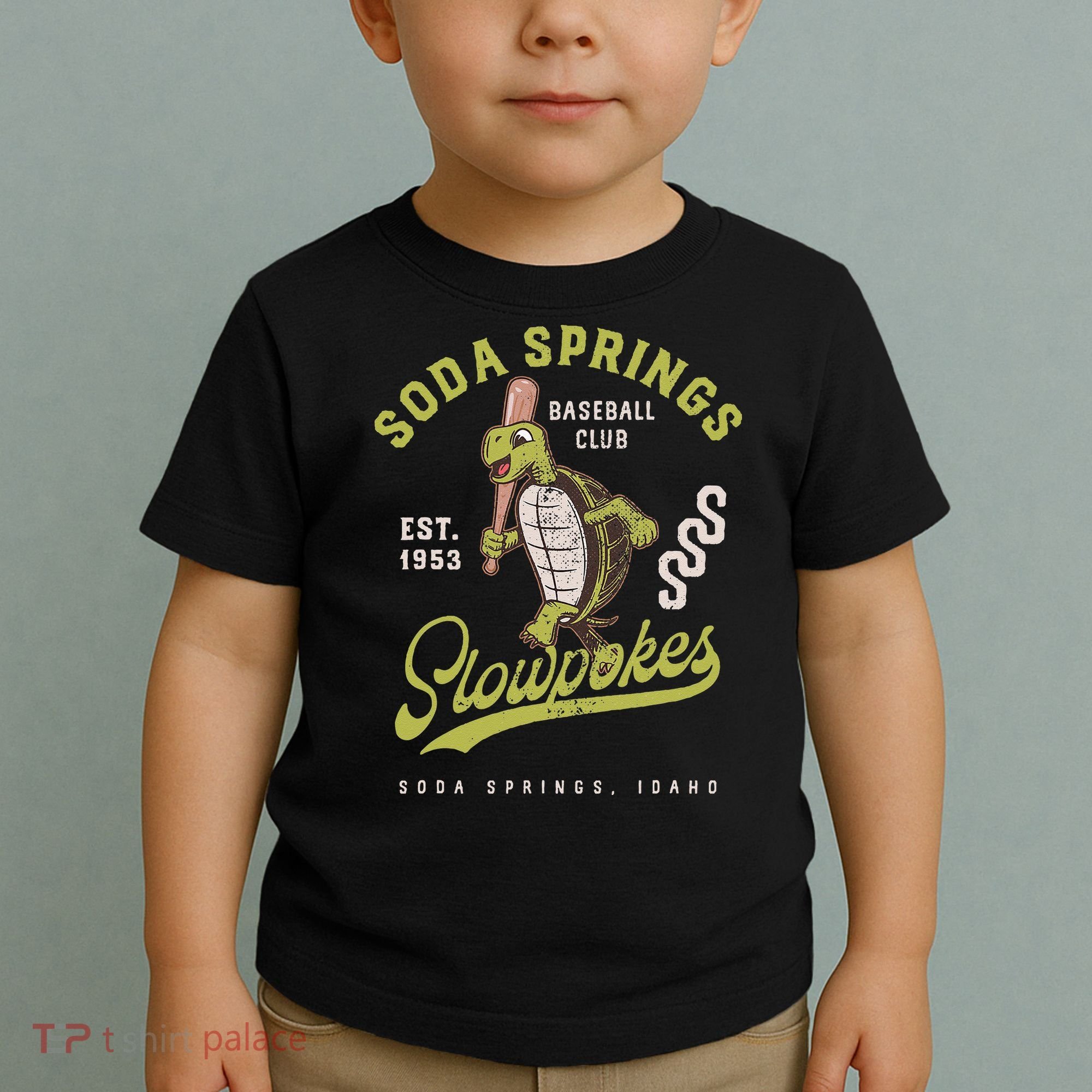Soda Springs Slowpokes Retro Minor League Baseball Team Toddler T-Shirt