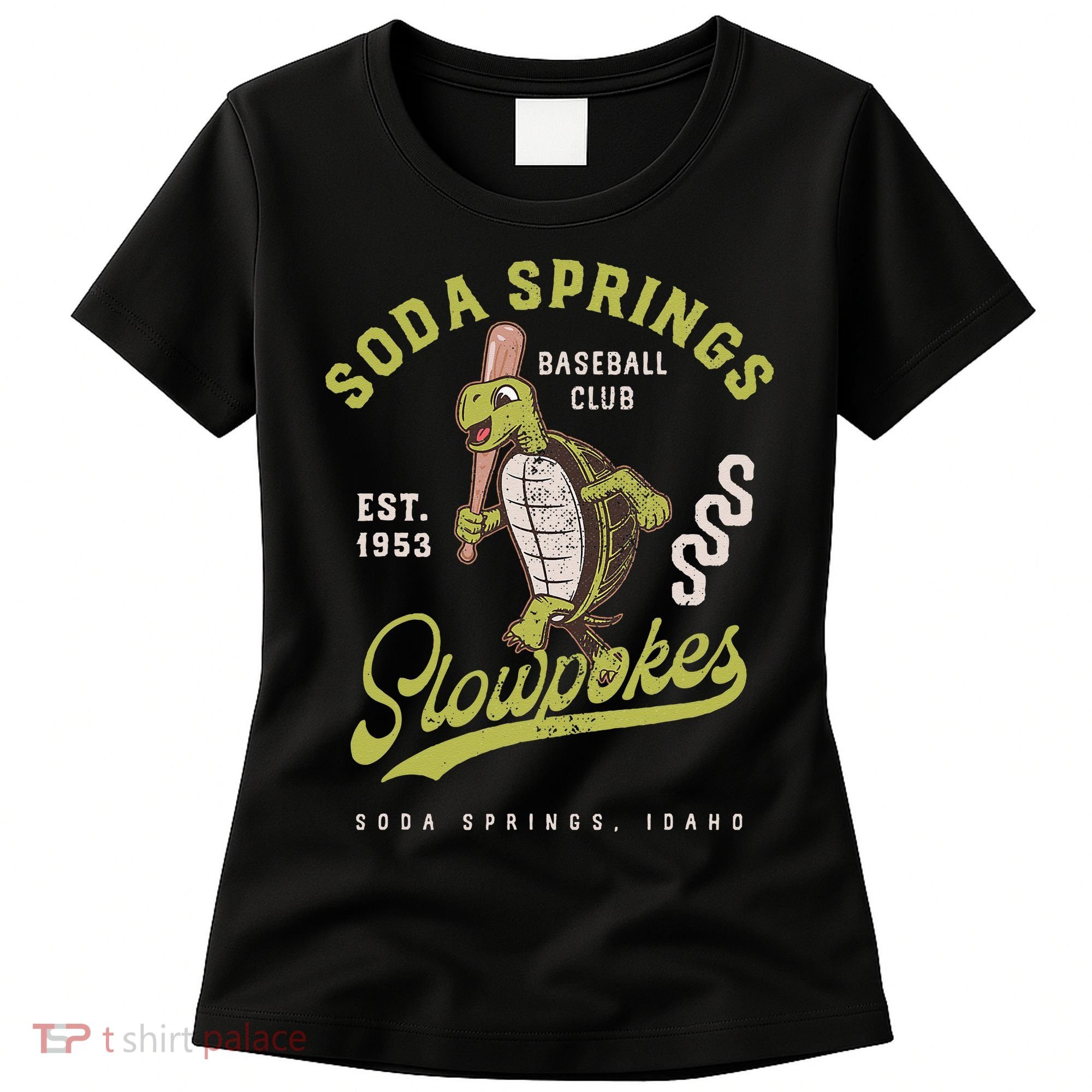 Soda Springs Slowpokes Retro Minor League Baseball Team Women's T-Shirt