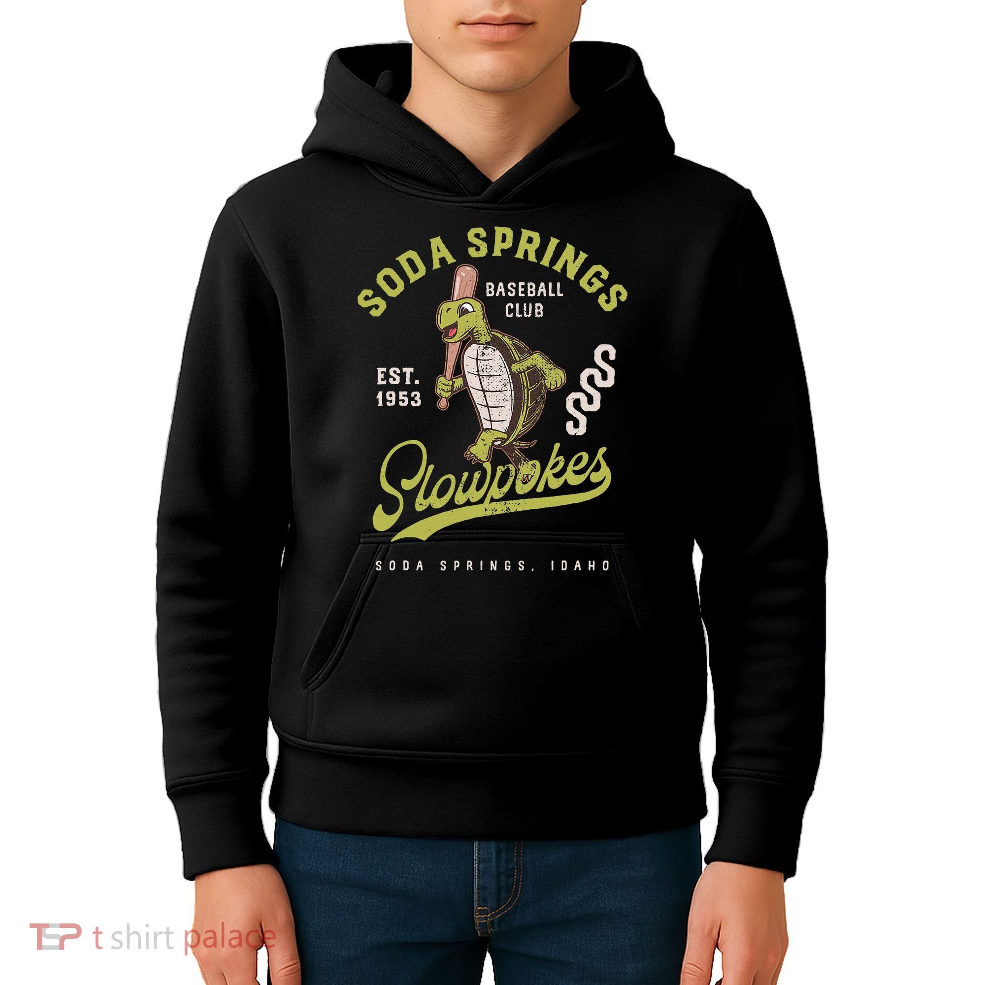 Soda Springs Slowpokes Retro Minor League Baseball Team Kids Hoodie
