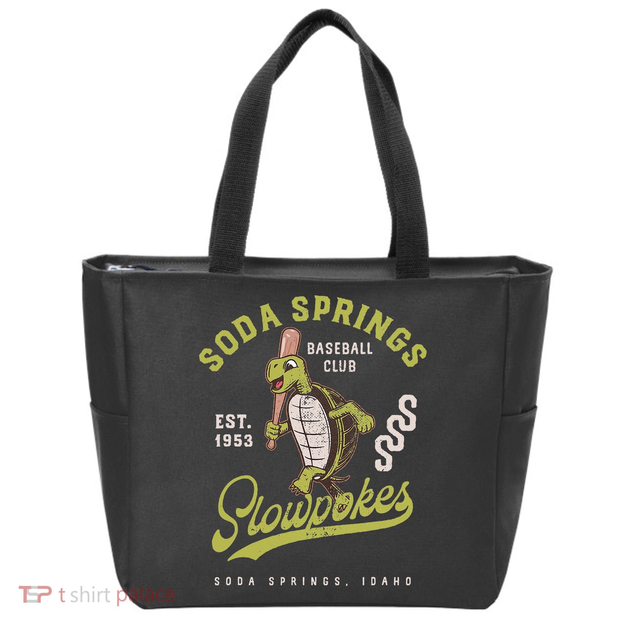 Soda Springs Slowpokes Retro Minor League Baseball Team Tote Bag