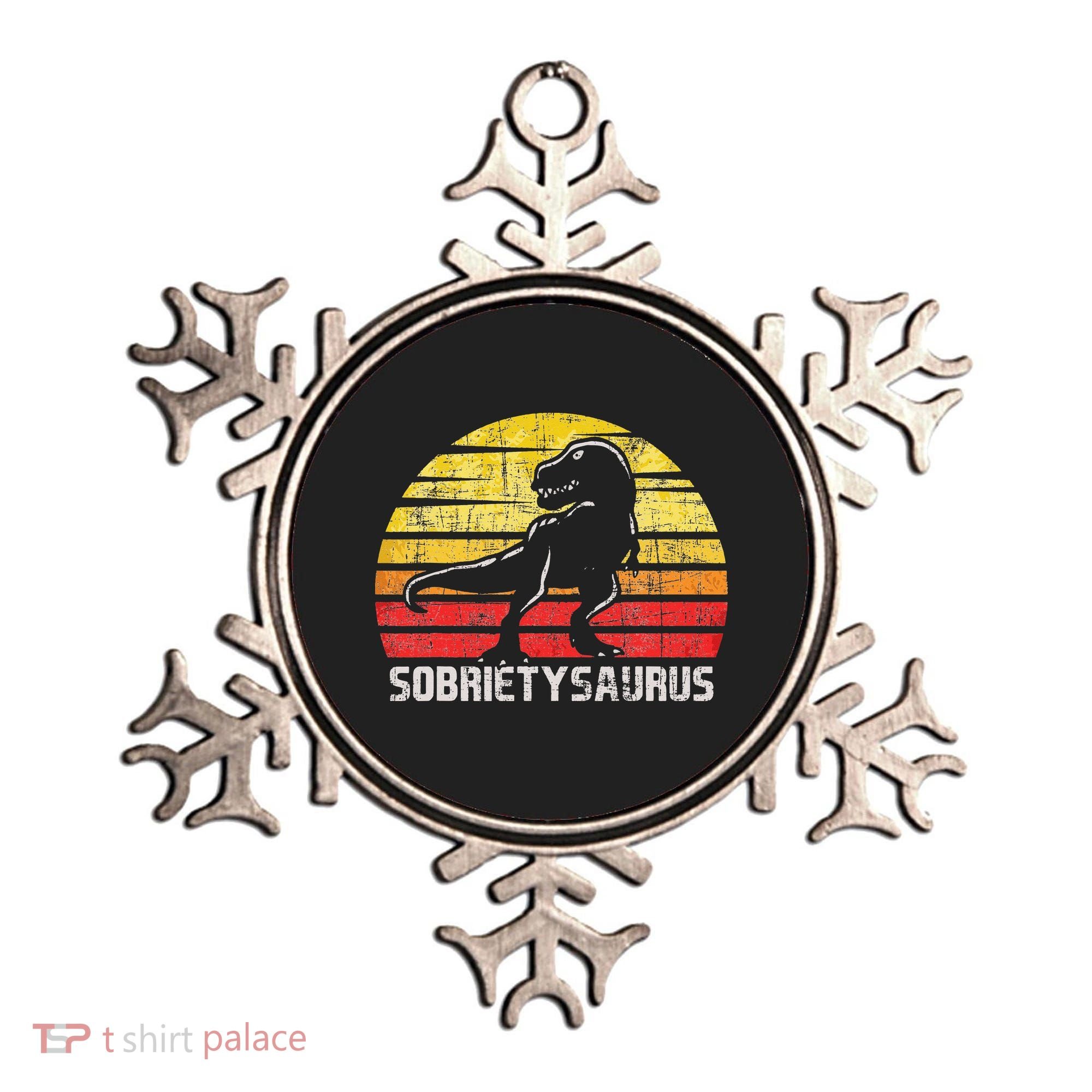 Sobrietysaurus Sober Sobriety Anniversary Recovery AA NA Ornament
