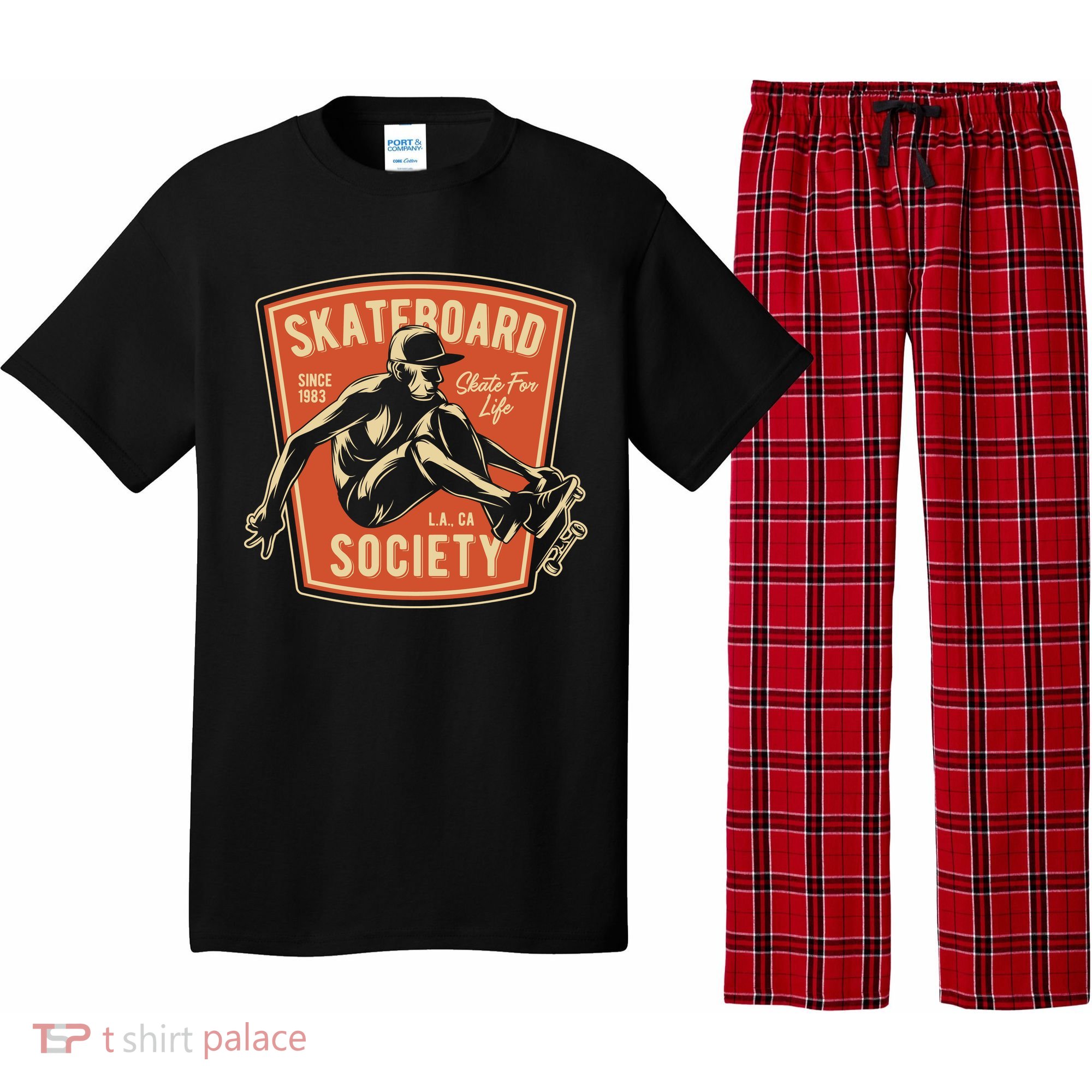 Skate Skater Skateboard Skating Pajama Set