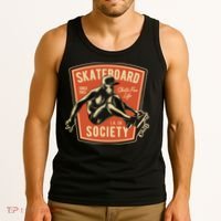 Skate Skater Skateboard Skating Tank Top thumb 3