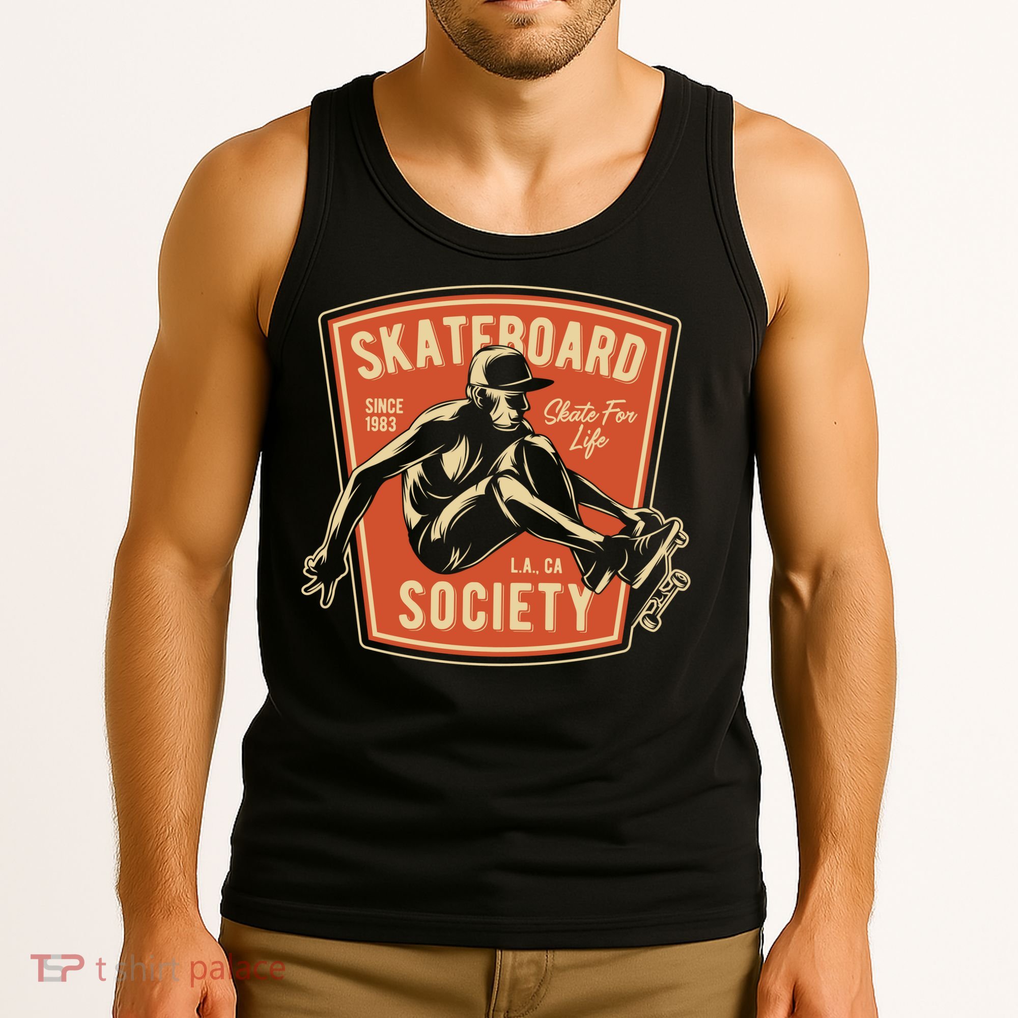 Skate Skater Skateboard Skating Tank Top
