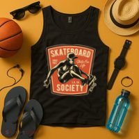 Skate Skater Skateboard Skating Tank Top thumb 4