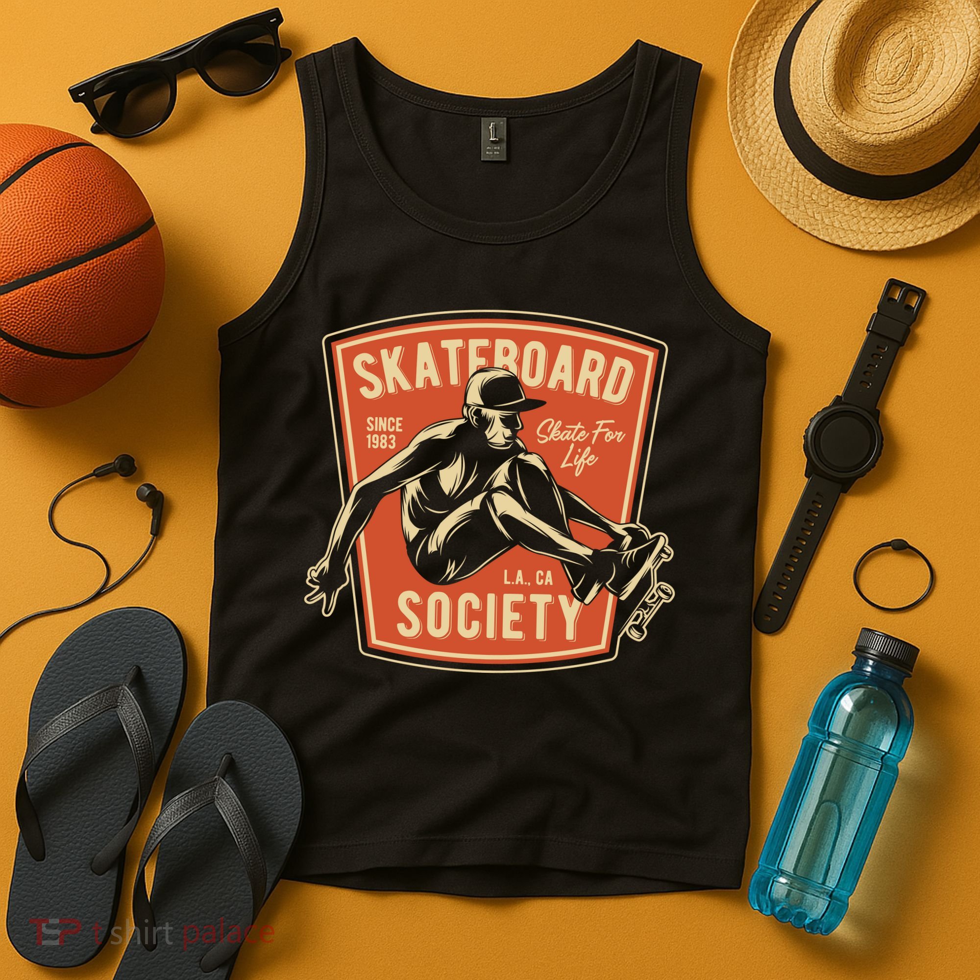 Skate Skater Skateboard Skating Tank Top