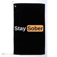 Stay Sober Golf Towel thumb 0