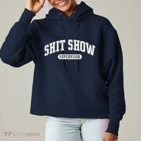 Shit Show Supervisor Ladies Heavyweight Boxy Pullover Hoodie thumb 0