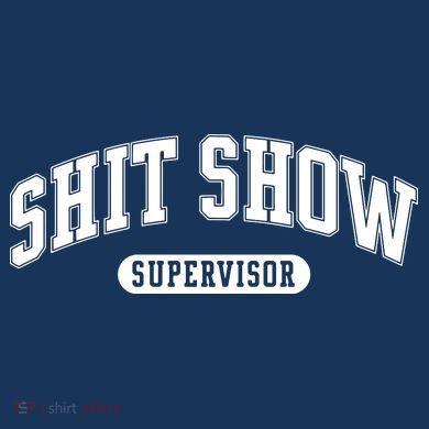 Shit Show Supervisor Women's Crop Top Tee