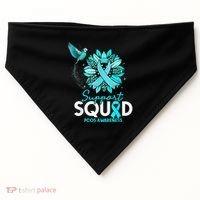 Support Squad Sunflower Hummingbird PCOS Awareness USA-Made Doggie Bandana thumb 0