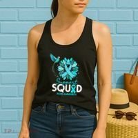 Support Squad Sunflower Hummingbird PCOS Awareness Women's Tank Top thumb 2
