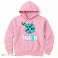 Support Squad Sunflower Hummingbird PCOS Awareness Hoodie thumb 0