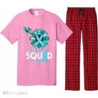 Support Squad Sunflower Hummingbird PCOS Awareness Pajama Set thumb 0