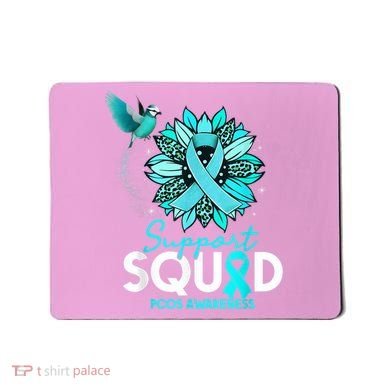 Support Squad Sunflower Hummingbird PCOS Awareness Mousepad