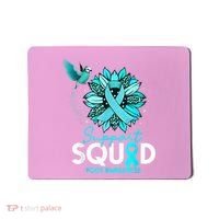 Support Squad Sunflower Hummingbird PCOS Awareness Mousepad thumb 0