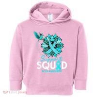 Support Squad Sunflower Hummingbird PCOS Awareness Toddler Hoodie thumb 0