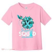 Support Squad Sunflower Hummingbird PCOS Awareness Toddler T-Shirt thumb 0