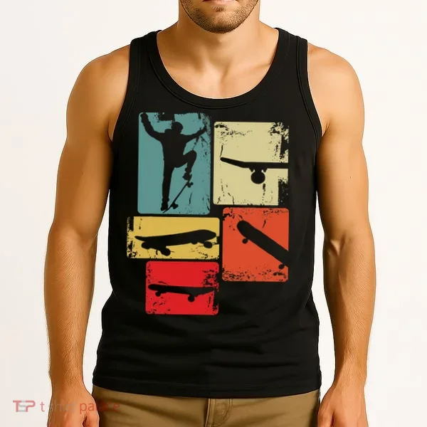 Skater Skateboarder Skateboard Tank Top
