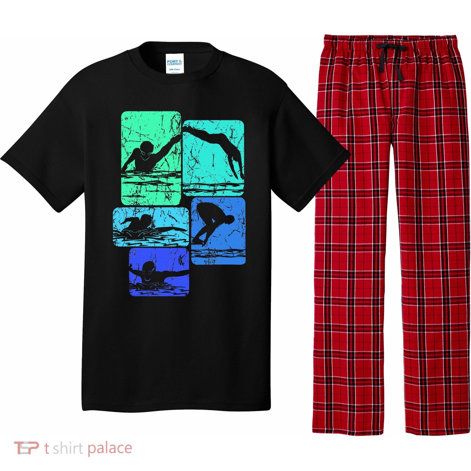 Swimming Swimmers Pajama Set