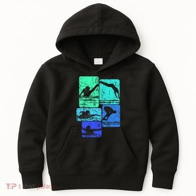 Swimming Swimmers Kids Hoodie