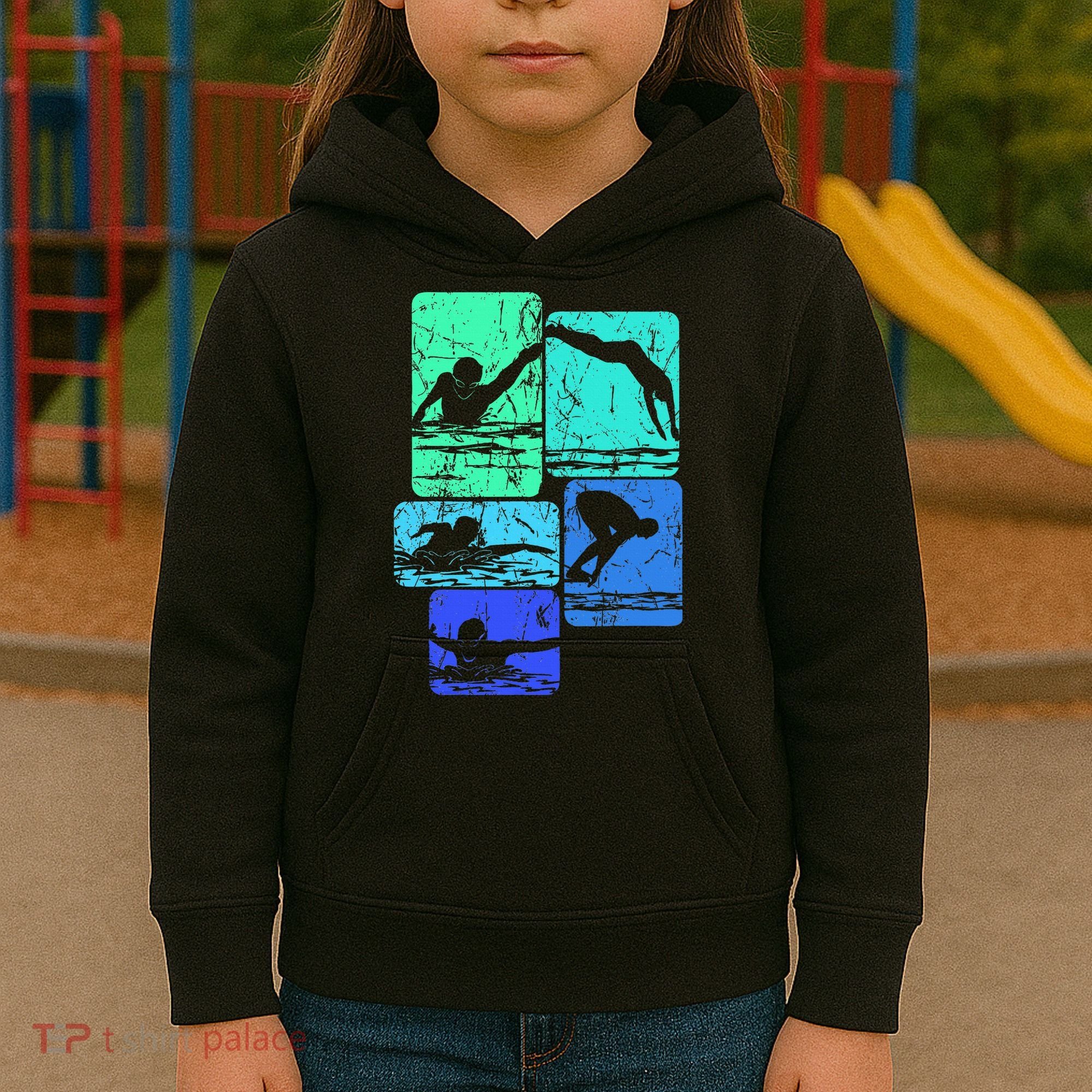 Swimming Swimmers Kids Hoodie