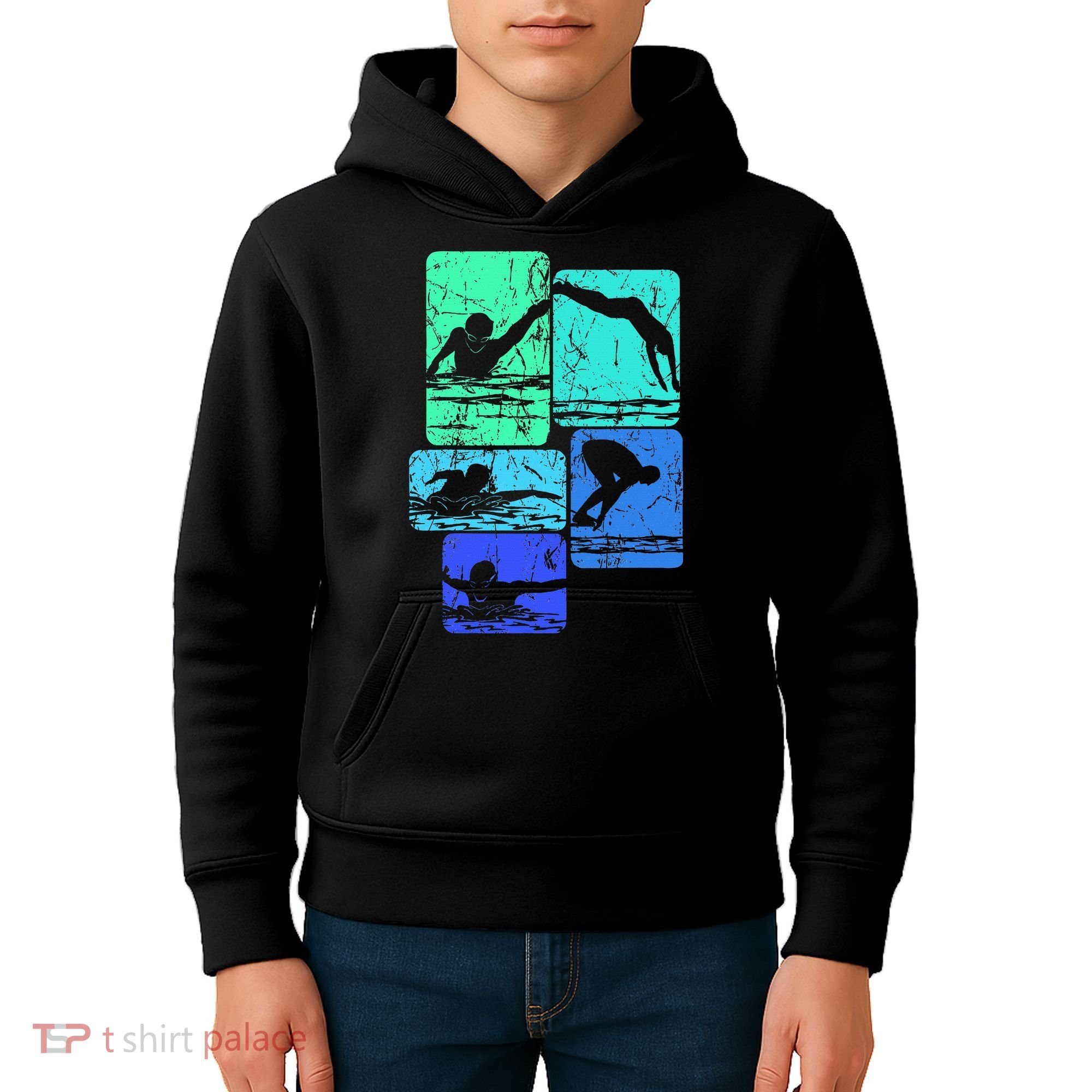 Swimming Swimmers Kids Hoodie