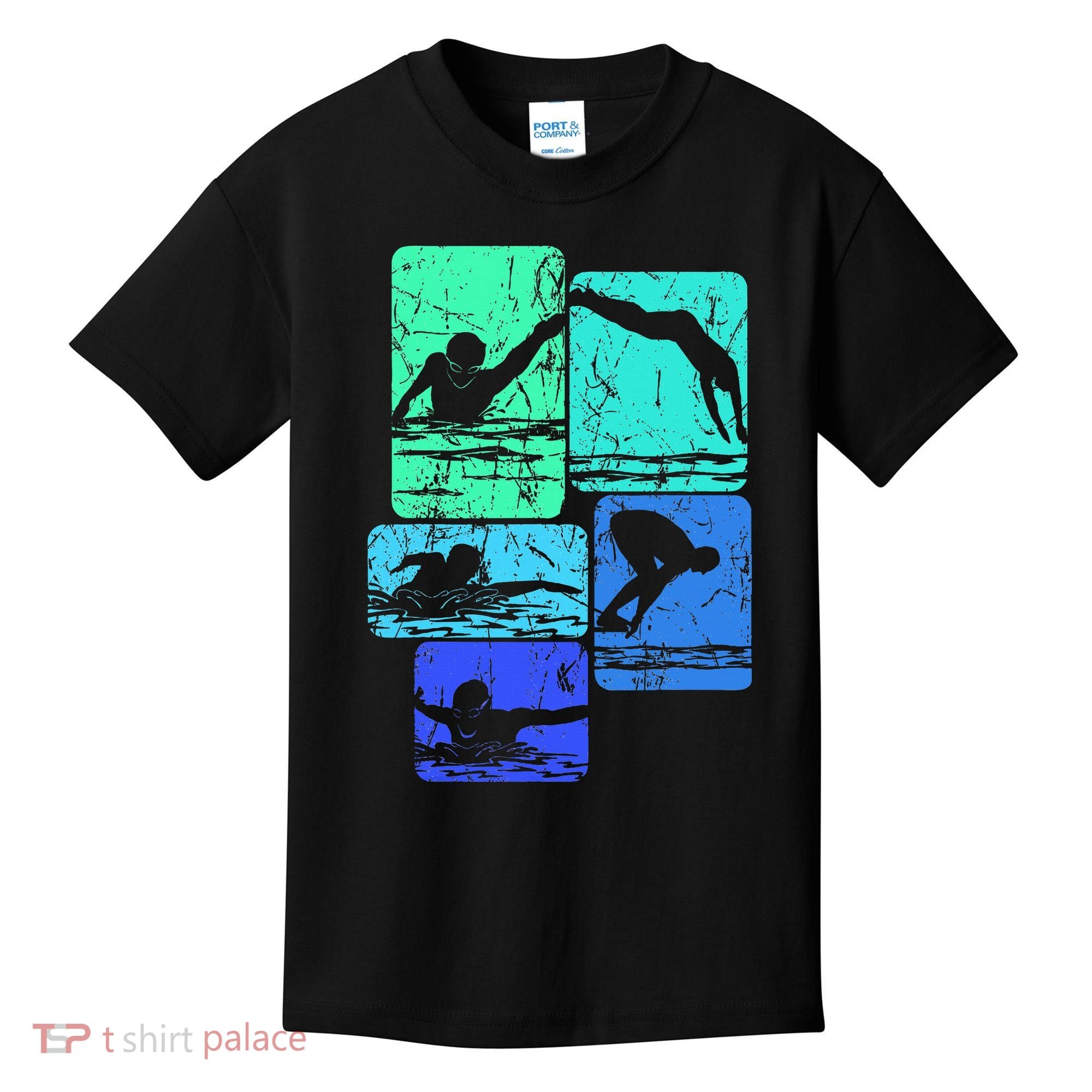Swimming Swimmers Kids T-Shirt