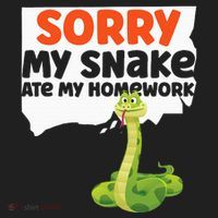 Snake Serpent Sorry My Snake Ate My Homework Women's Sweatshirt thumb 2