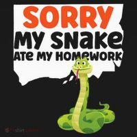 Snake Serpent Sorry My Snake Ate My Homework Doggie Tank thumb 4
