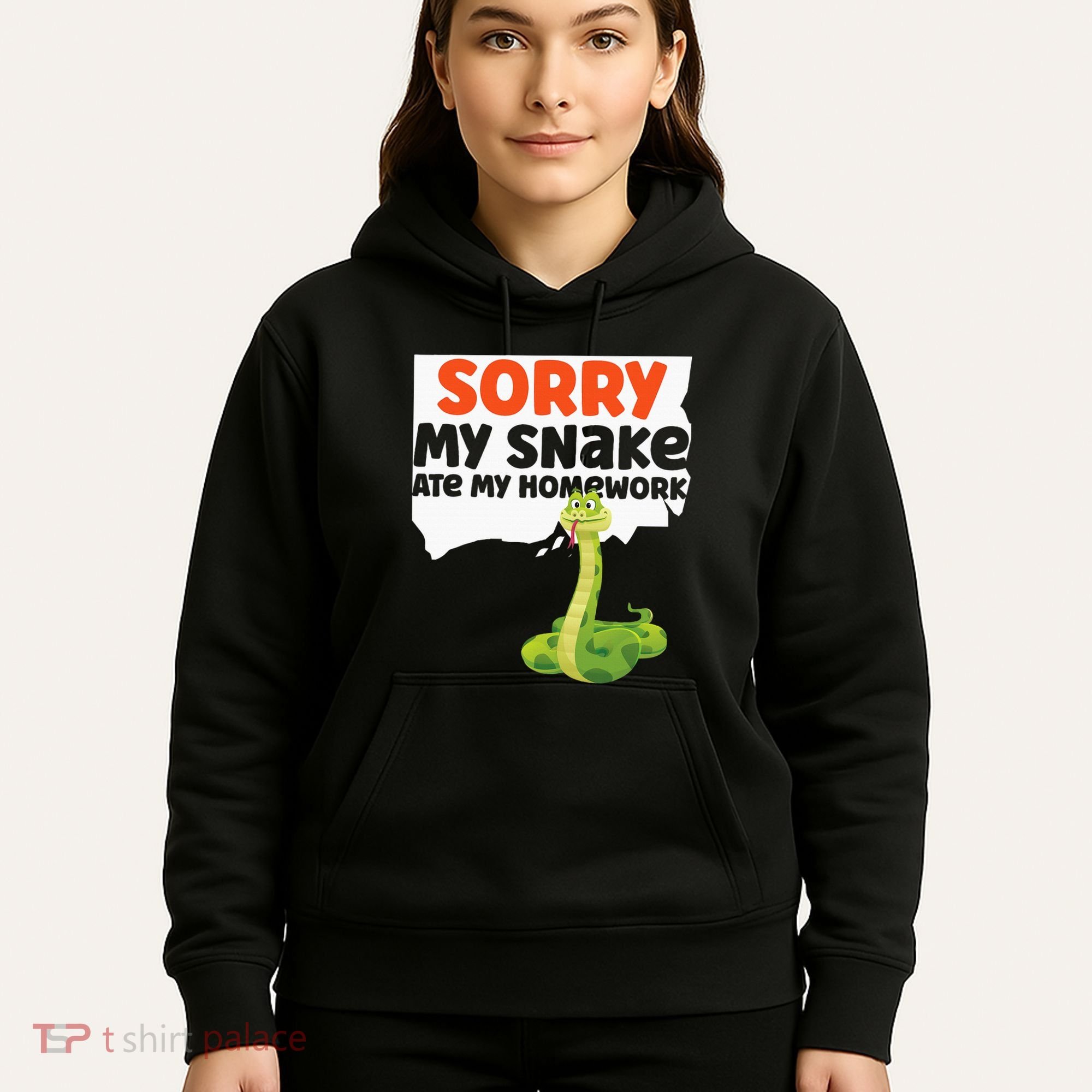 Snake Serpent Sorry My Snake Ate My Homework Hoodie