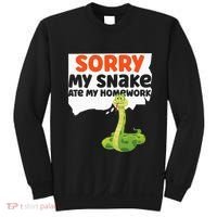 Snake Serpent Sorry My Snake Ate My Homework Sweatshirt thumb 0