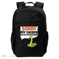 Snake Serpent Sorry My Snake Ate My Homework Backpack thumb 0