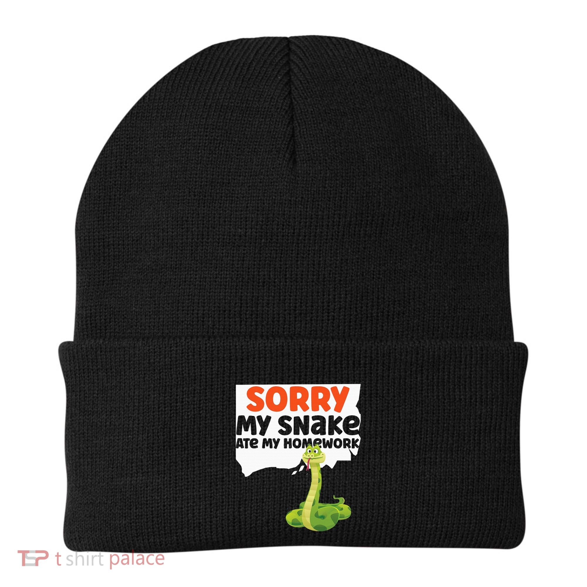 Snake Serpent Sorry My Snake Ate My Homework Beanie