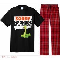 Snake Serpent Sorry My Snake Ate My Homework Pajama Set thumb 0