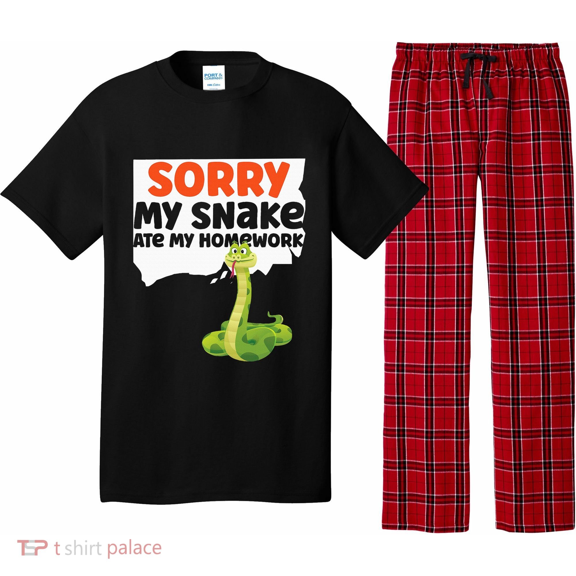 Snake Serpent Sorry My Snake Ate My Homework Pajama Set