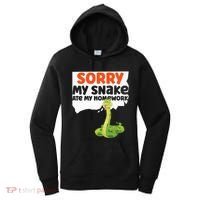 Snake Serpent Sorry My Snake Ate My Homework Women's Hoodie thumb 0