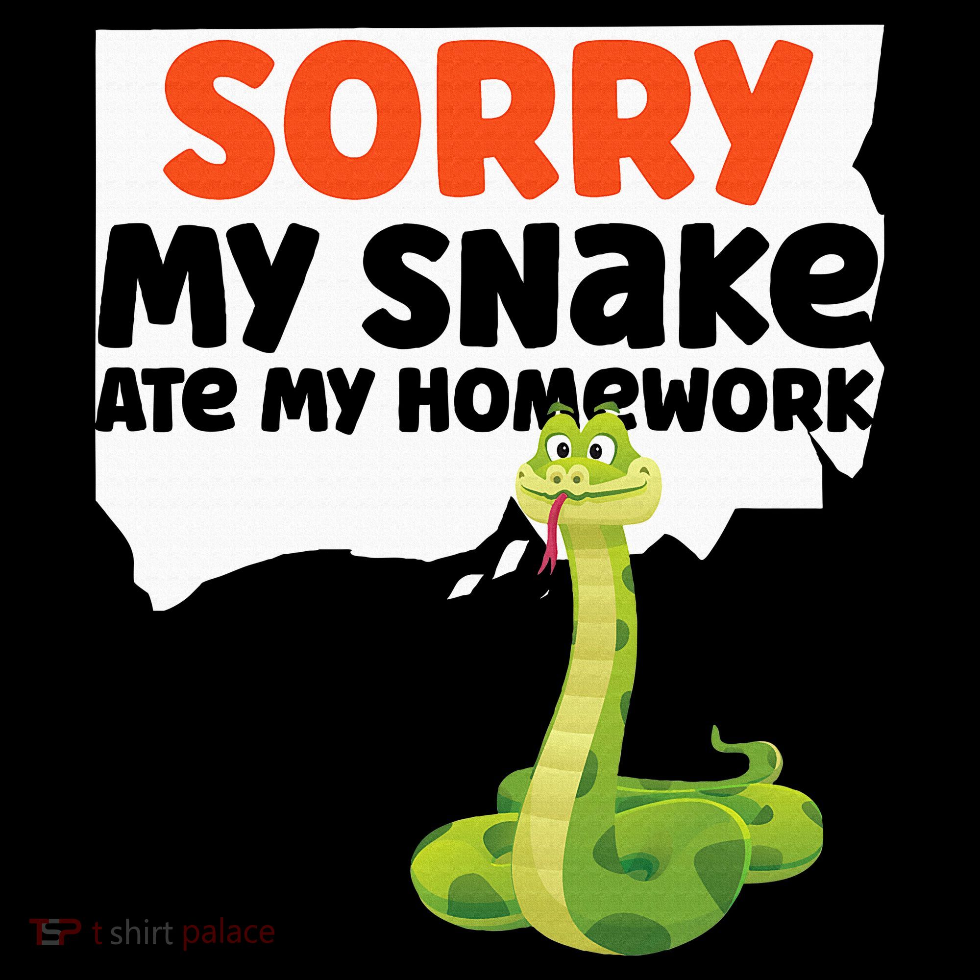 Snake Serpent Sorry My Snake Ate My Homework Ornament