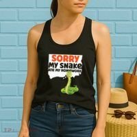 Snake Serpent Sorry My Snake Ate My Homework Women's Tank Top thumb 2
