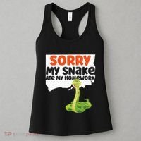 Snake Serpent Sorry My Snake Ate My Homework Women's Tank Top thumb 3