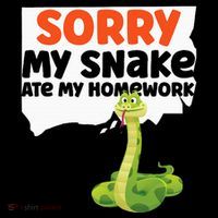Snake Serpent Sorry My Snake Ate My Homework Toddler Hoodie thumb 2