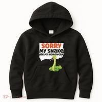 Snake Serpent Sorry My Snake Ate My Homework Kids Hoodie thumb 0