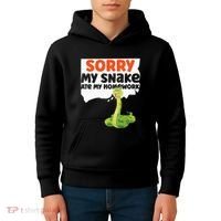 Snake Serpent Sorry My Snake Ate My Homework Kids Hoodie thumb 4