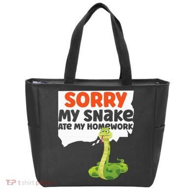 Snake Serpent Sorry My Snake Ate My Homework Tote Bag