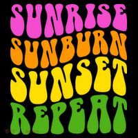 Sunrise Sunburn Sunset Repeat Retro Summer Coffee Mug thumb 5