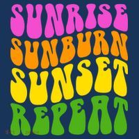 Sunrise Sunburn Sunset Repeat Retro Summer Women's Long Sleeve Shirt thumb 2